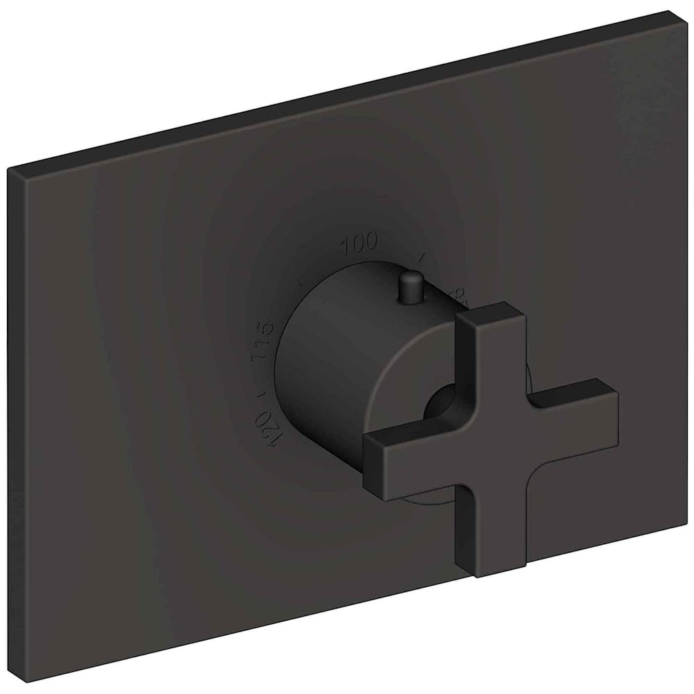 Secant Thermostatic Valve Trim Only with Single Cross Handle and Diverter Functionality - Less Rough In