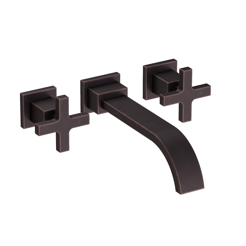 Secant 1.2 GPM Wall Mounted Widespread Bathroom Faucet