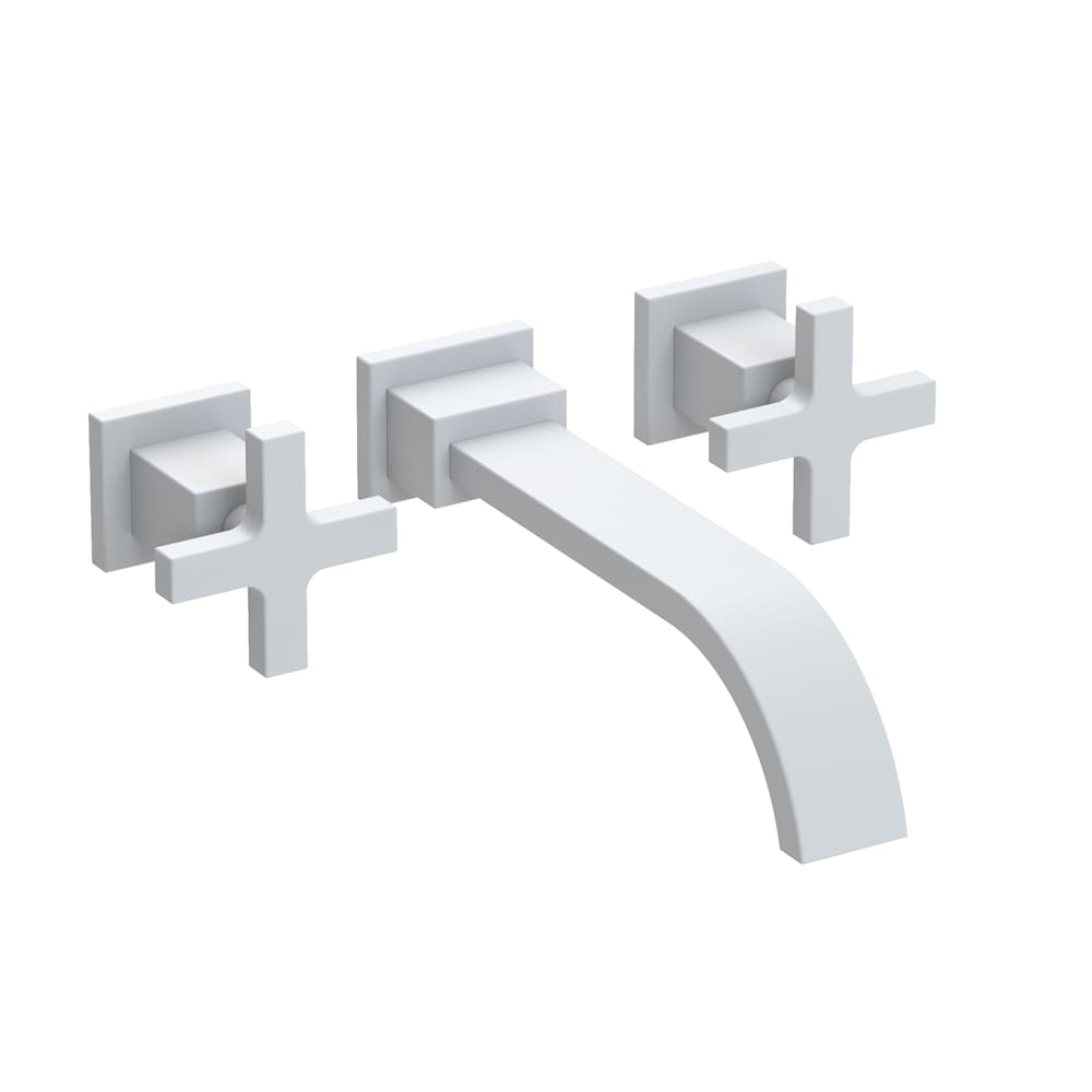 Secant 1.2 GPM Wall Mounted Widespread Bathroom Faucet