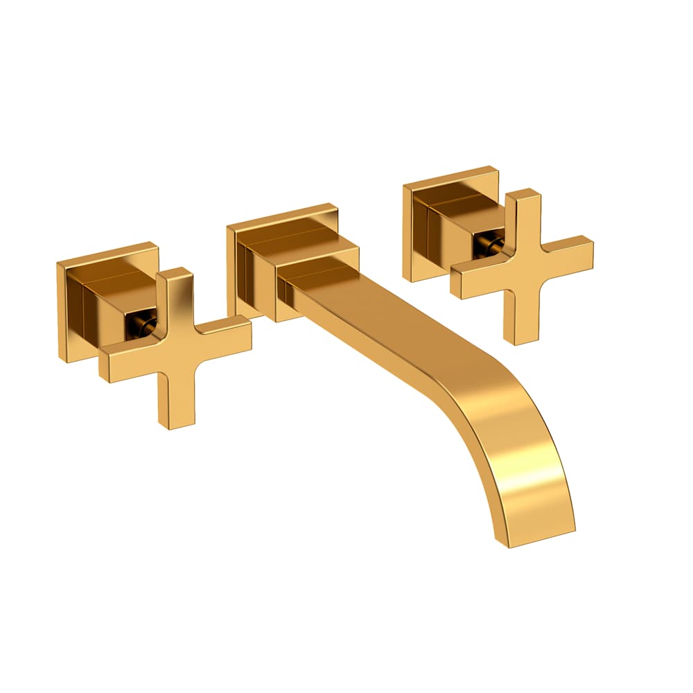Secant 1.2 GPM Wall Mounted Widespread Bathroom Faucet