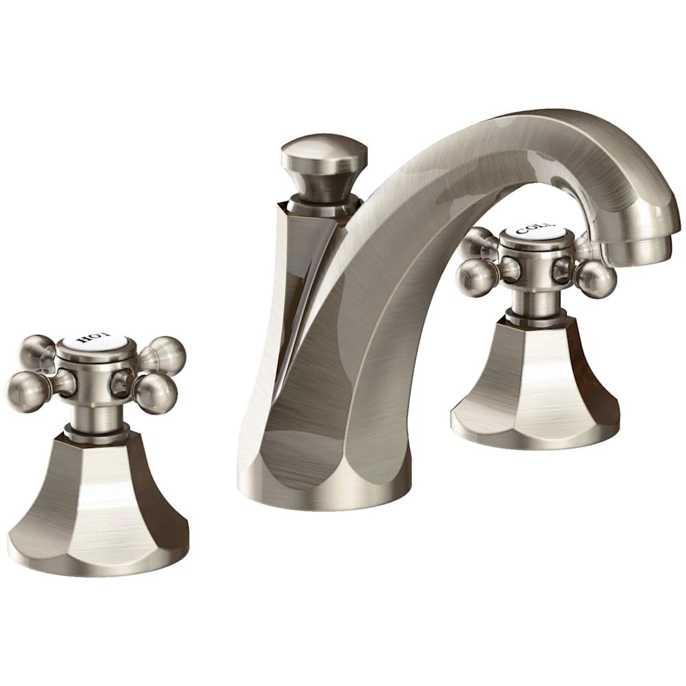 Metropole 1.2 GPM Widespread Bathroom Faucet with Pop-Up Drain Assembly and Cross Handles