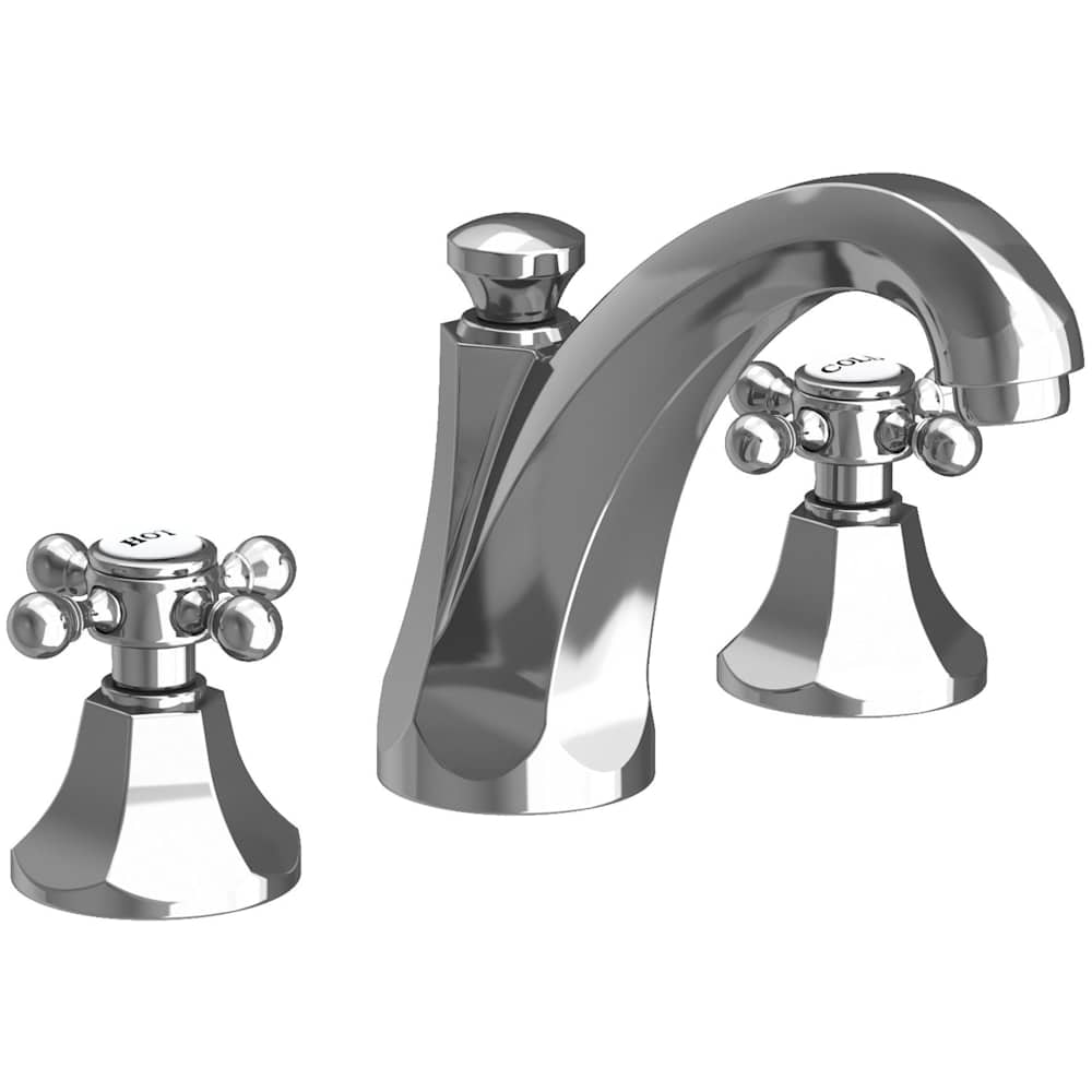 Metropole 1.2 GPM Widespread Bathroom Faucet with Pop-Up Drain Assembly and Cross Handles