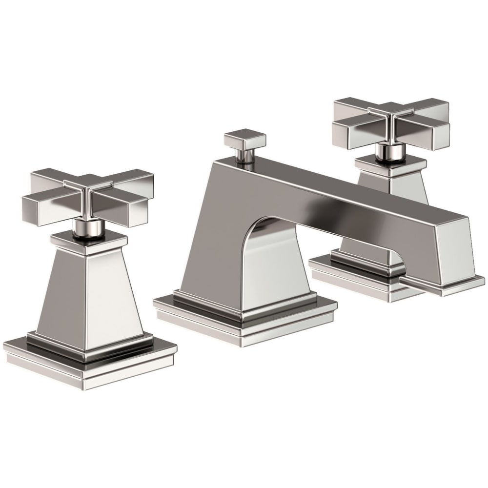 Malvina 1.2 GPM Widespread Bathroom Faucet with Pop-Up Drain Assembly with Cross Handles