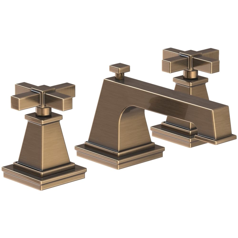 Malvina 1.2 GPM Widespread Bathroom Faucet with Pop-Up Drain Assembly with Cross Handles