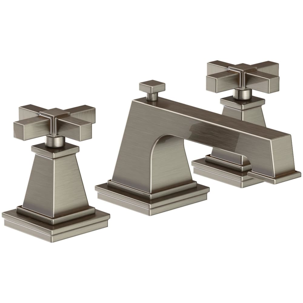 Malvina 1.2 GPM Widespread Bathroom Faucet with Pop-Up Drain Assembly with Cross Handles