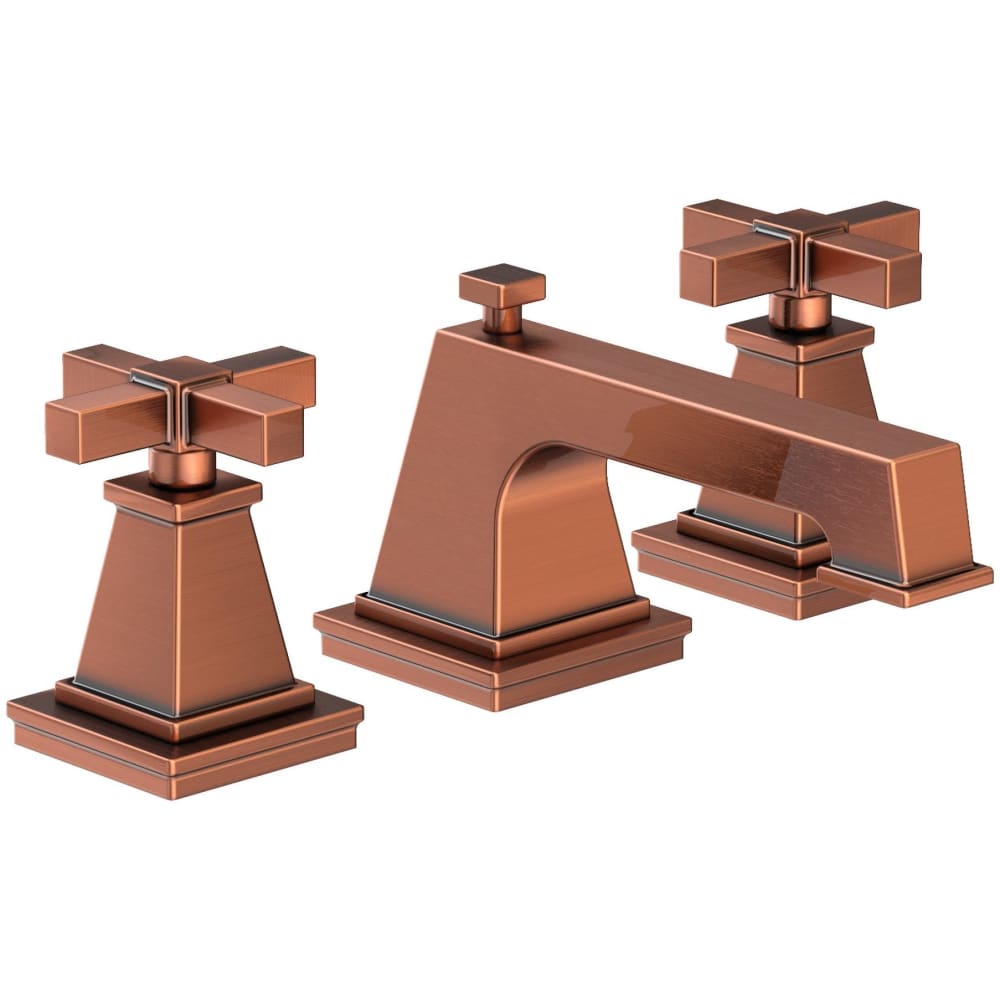 Malvina 1.2 GPM Widespread Bathroom Faucet with Pop-Up Drain Assembly with Cross Handles