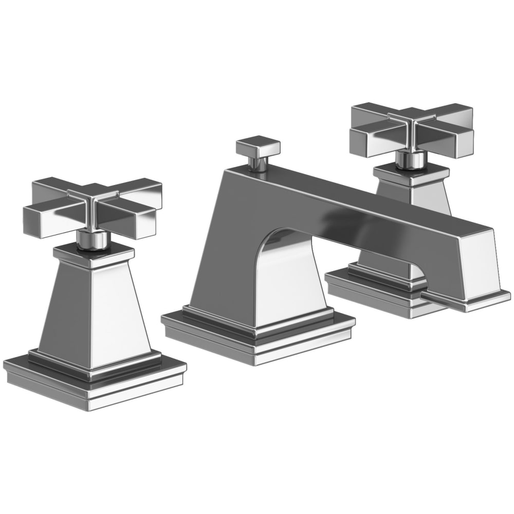 Malvina 1.2 GPM Widespread Bathroom Faucet with Pop-Up Drain Assembly with Cross Handles