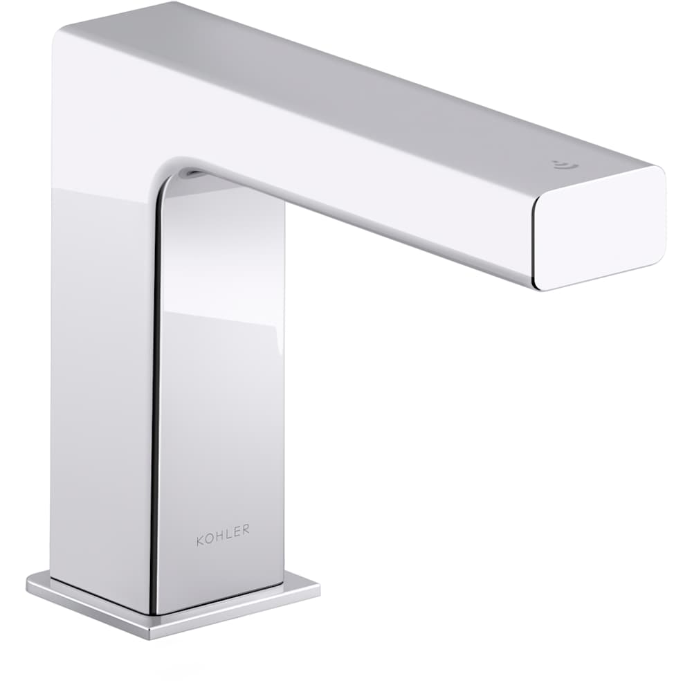 Strayt 0.5 GPM Single Hole Touchless Bathroom Faucet with Grid Drain and Kinesis Sensor, AC-Powered