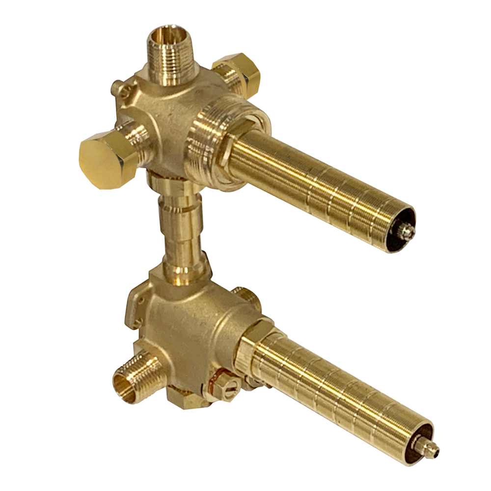 1/2" Thermostatic Rough-In Valve including Volume Control and Diverter with One Dedicated Function