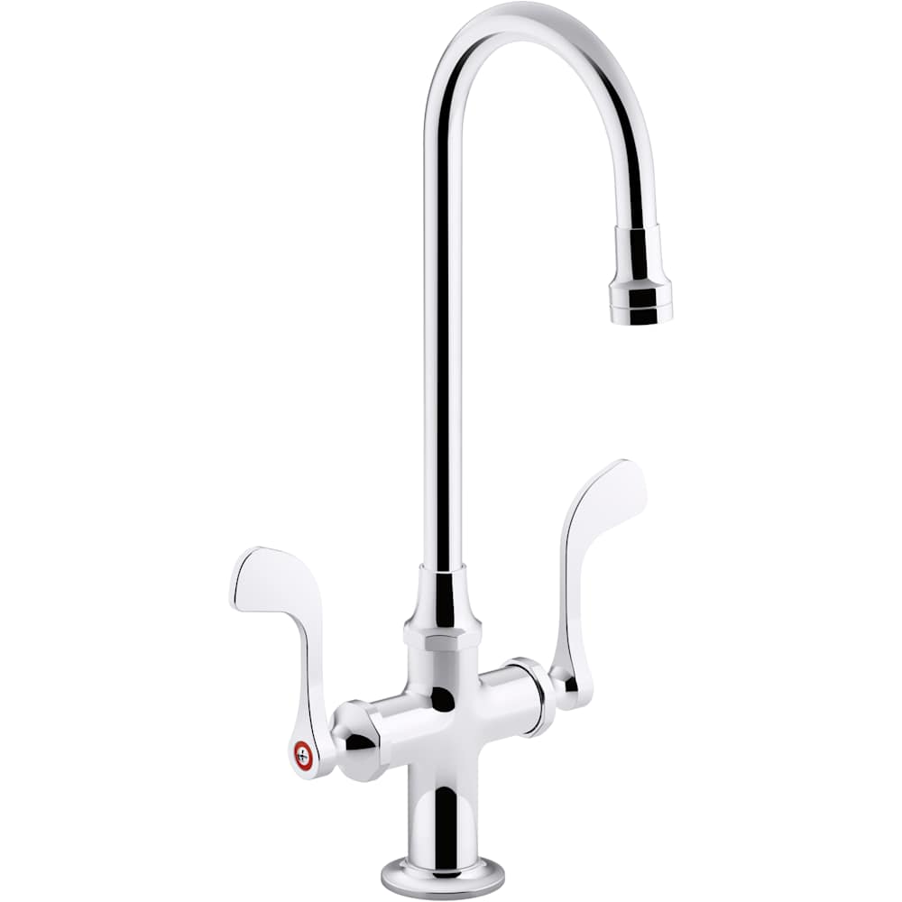 Triton Bowe 1.0 GPM Single Hole Bathroom Faucet with Vandal Resistant Aerator and Wristblade Handles