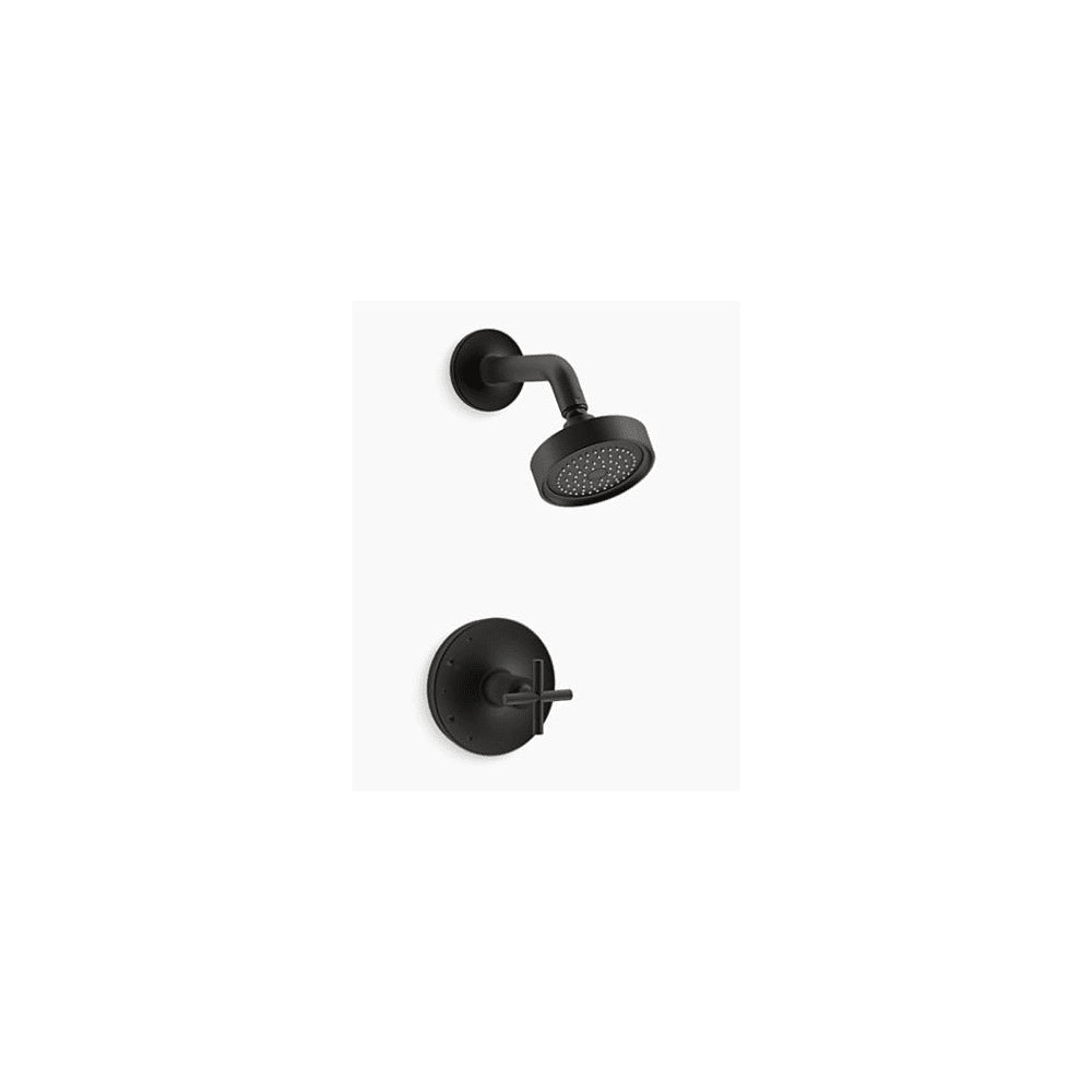 Purist Shower Only Trim Package with 2.5 GPM Single Function Shower Head with MasterClean and Rite-Temp Technologies