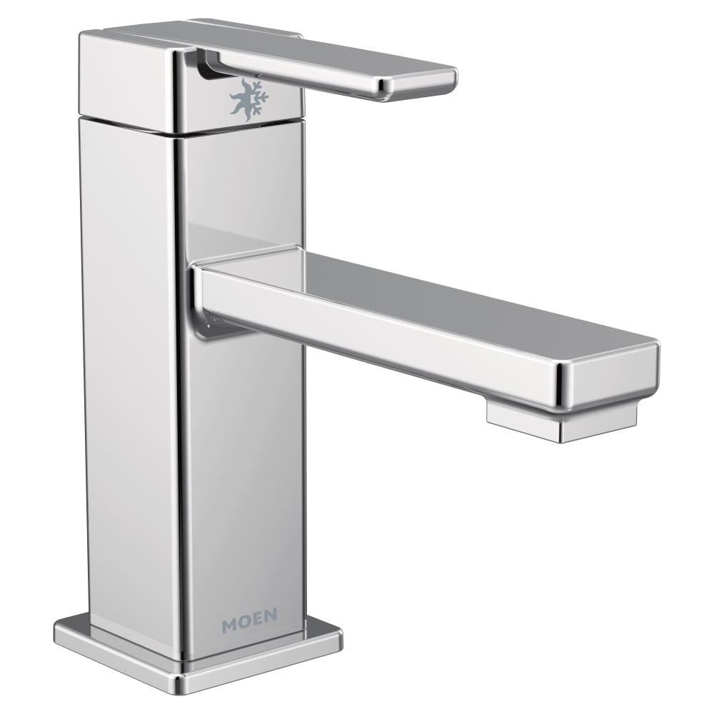Moen Eva 1.2 GPM Centerset Bathroom Faucet (Valve Included) Brushed Nickel