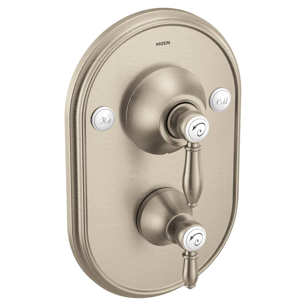 Moen Isabel 9 inch Multi Function Shower Head Only with 1/2 Inch Connection Brushed Gold
