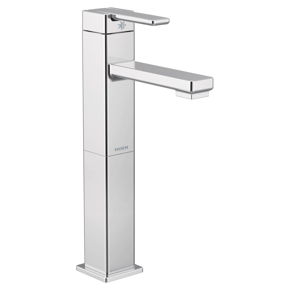 Moen Jase 1.2 GPM Single Hole Bathroom Faucet with Pop-Up Drain Assembly Matte Black