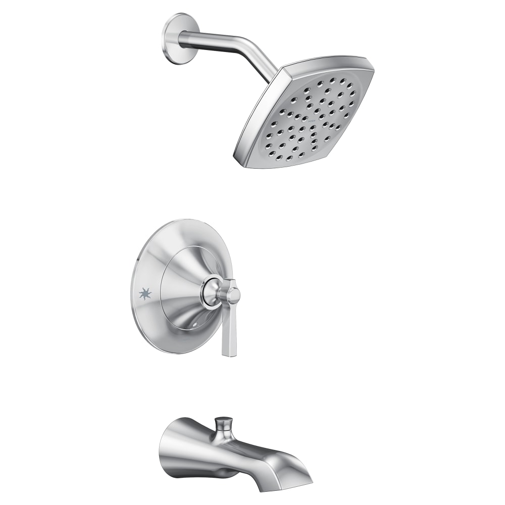 Moen Weymouth 6 3/4" Wall Mounted Tub Spout with 1/2" Slip Fit Connection (With Diverter) Brushed Gold