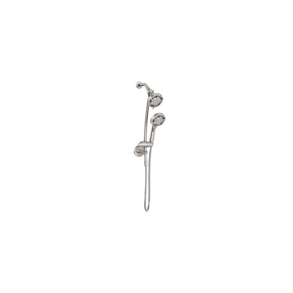 Moen Renewal 1.75 GPM Multi Function Shower Head With Handshower And Slide Bar Spot Resist Brushed Nickel