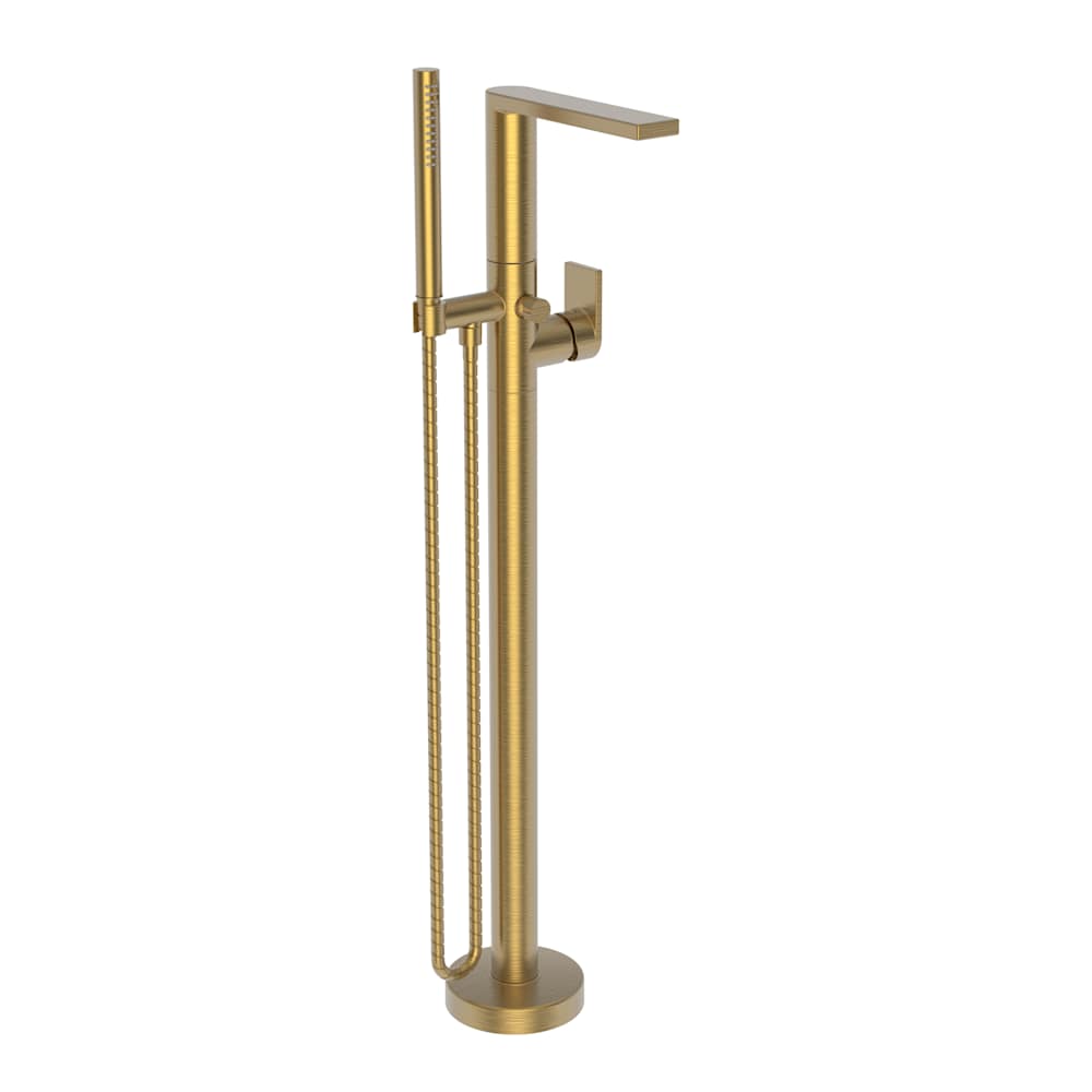 Skylar Floor Mounted Tub Filler with Built-In Diverter - Includes Hand Shower