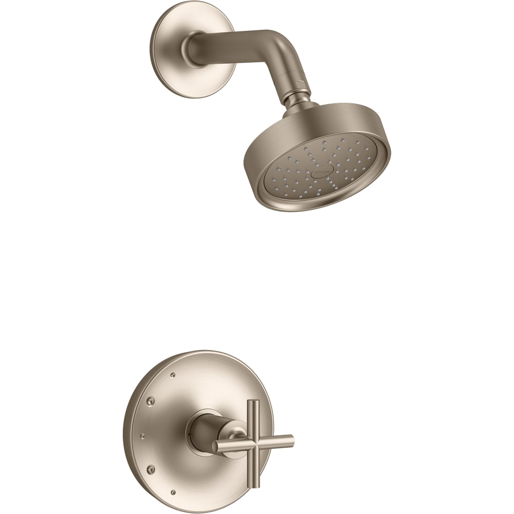 Purist Shower Only Trim Package with 1.75 GPM Single Function Shower Head with MasterClean and Rite-Temp Technologies