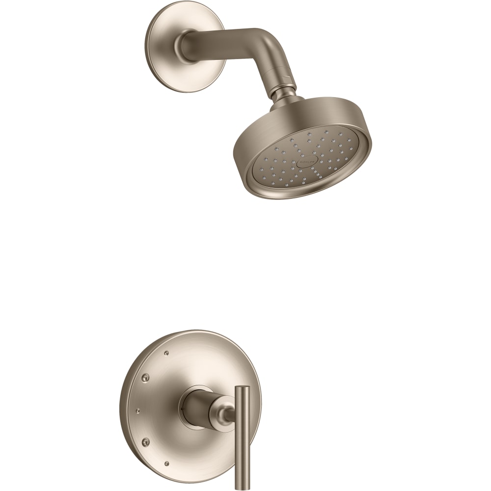 Purist Shower Only Trim Package with 1.75 GPM Single Function Shower Head with MasterClean and Rite-Temp Technologies
