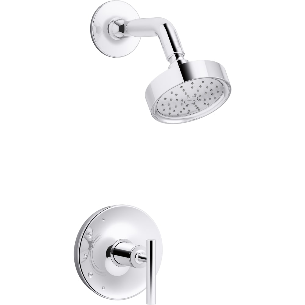 Purist Shower Only Trim Package with 1.75 GPM Single Function Shower Head with MasterClean and Rite-Temp Technologies