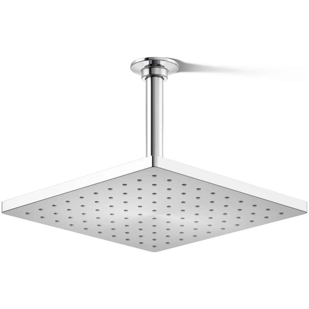 Honesty Square 10" Single Function 2.5 GPM Rainhead with MasterClean Sprayface