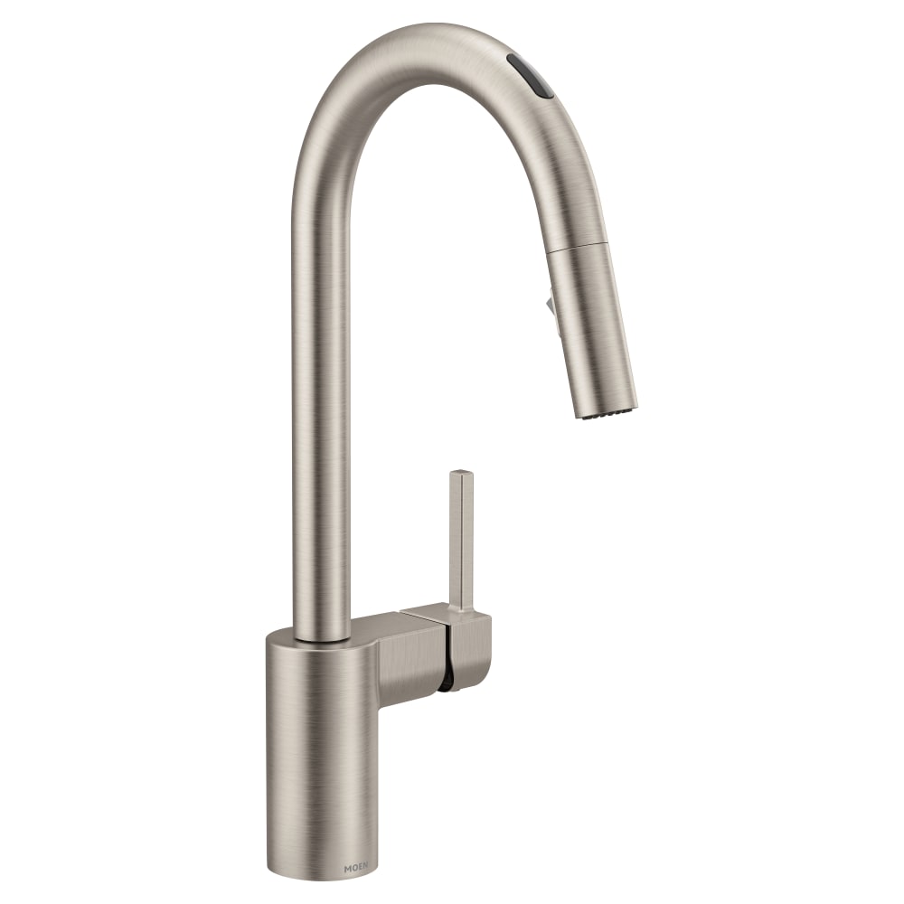 Moen Align Smart Faucet 1.5 GPM Single Hole Pull Down Kitchen Faucet with Voice Control Spot Resist Stainless