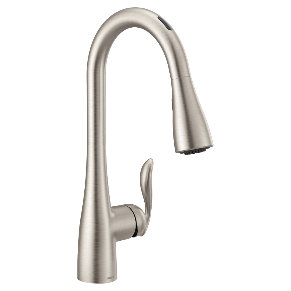 Moen Arbor Smart Faucet 1.5 GPM Single Hole Pull Down Kitchen Faucet with Voice Control Spot Resist Stainless