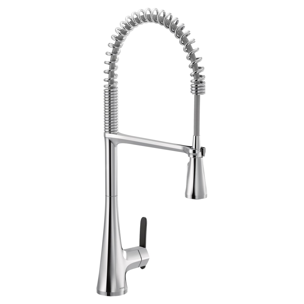 Moen Align Floor Mounted Tub Filler with Built-In Diverter - Includes Hand Shower Matte Black