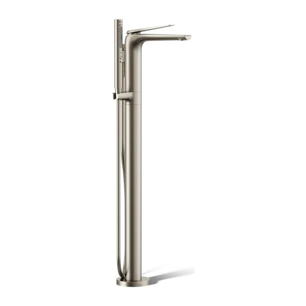 Avid Floor Mounted Tub Filler with Built-In Diverter -Includes 1.75 GPM Multi Function Hand Shower