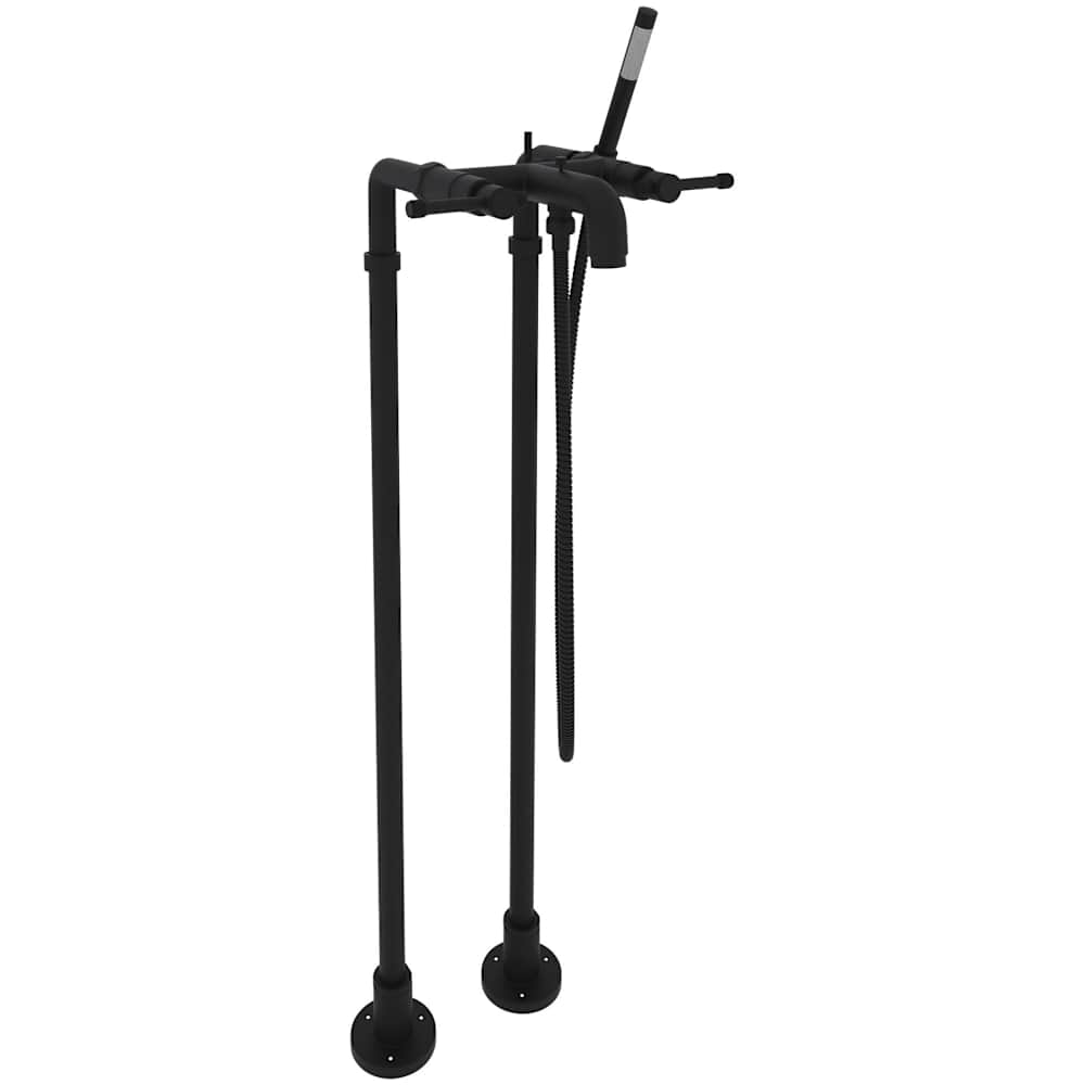 Campo Floor Mounted Tub Filler with Built-In Diverter - Includes Hand Shower