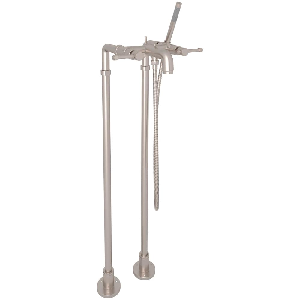 Campo Floor Mounted Tub Filler with Built-In Diverter - Includes Hand Shower