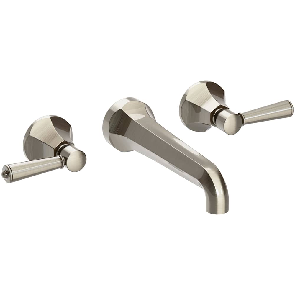 Metropole 1.2 GPM Wall Mounted Widespread Bathroom Faucet with Lever Handle