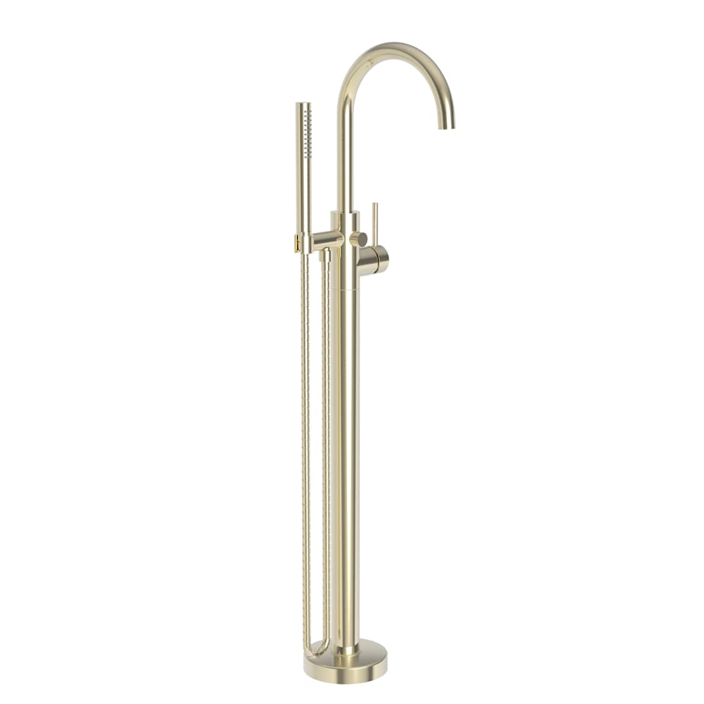 Priya Floor Mounted Tub Filler with Built-In Diverter - Includes Hand Shower