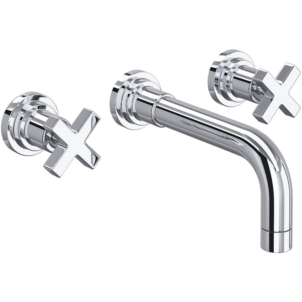 Lombardia 1.2 GPM Wall Mounted Widespread Bathroom Faucet