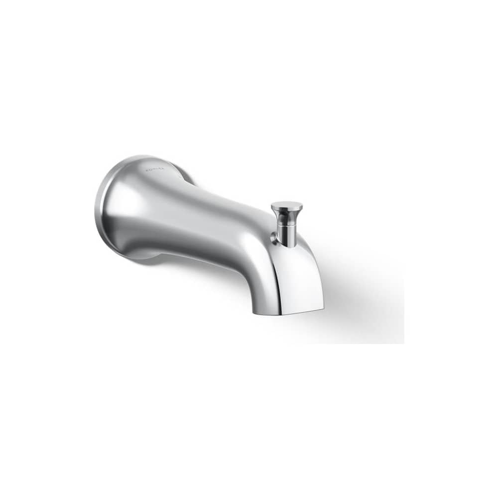 Tempered 6-3/8" Integrated Diverter Tub Spout