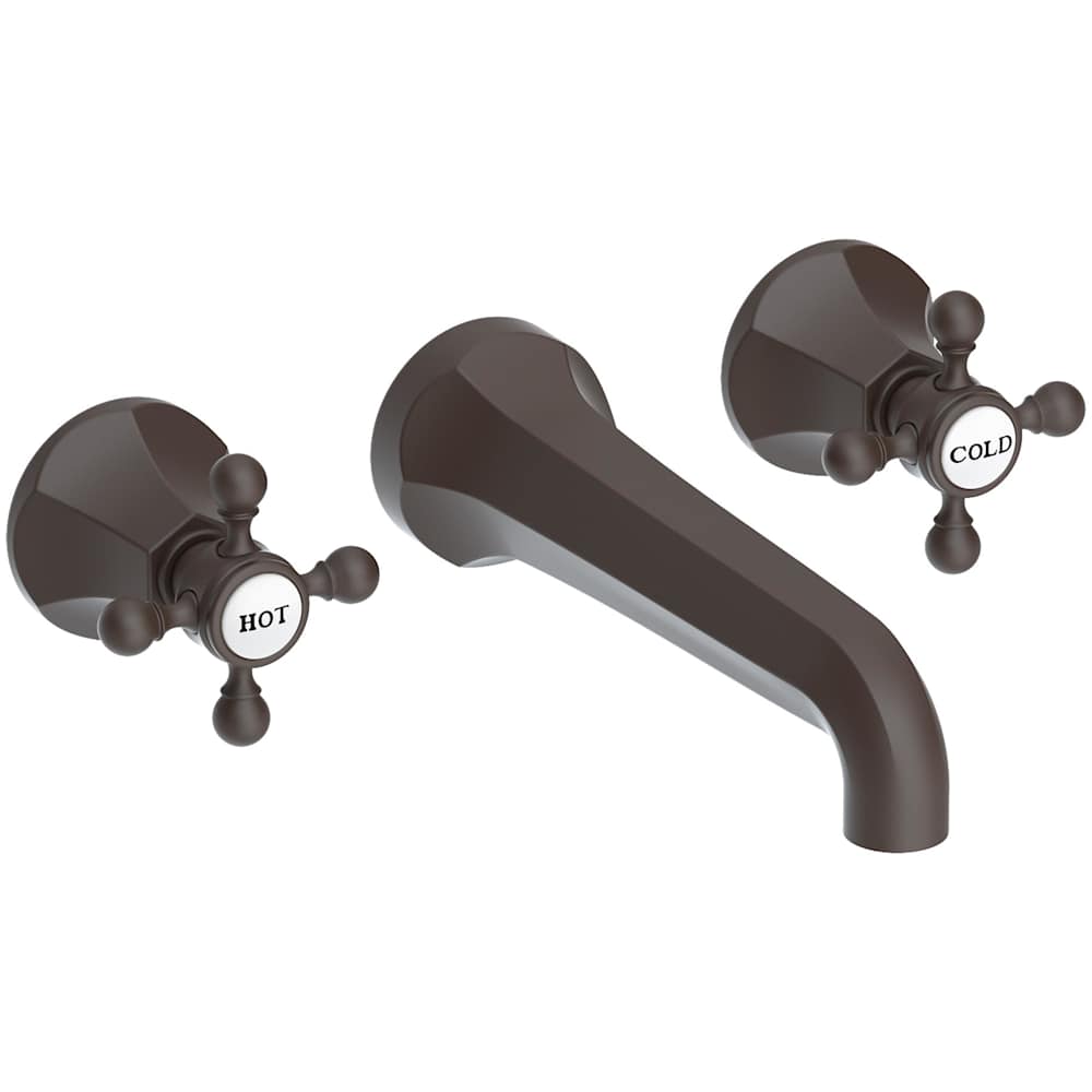 Metropole 1.2 GPM Wall Mounted Widespread Bathroom Faucet with Cross Handle