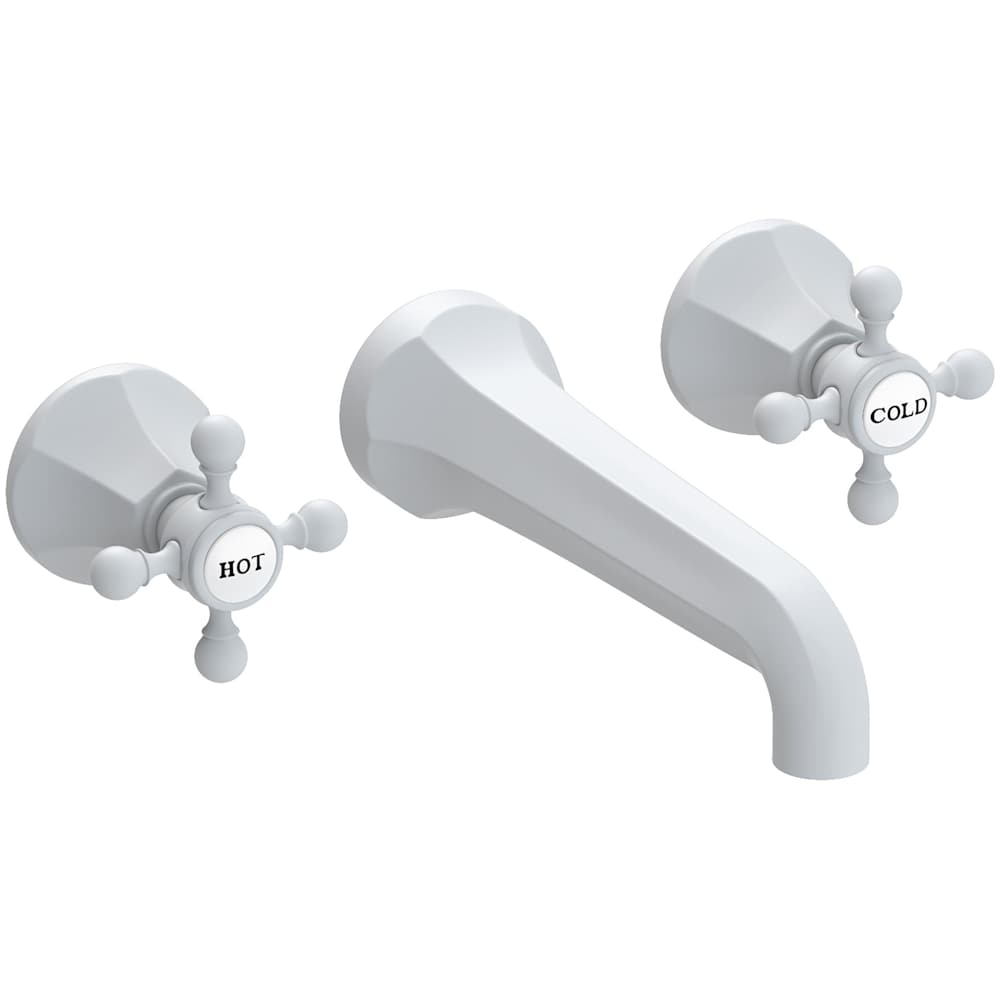 Metropole 1.2 GPM Wall Mounted Widespread Bathroom Faucet with Cross Handle
