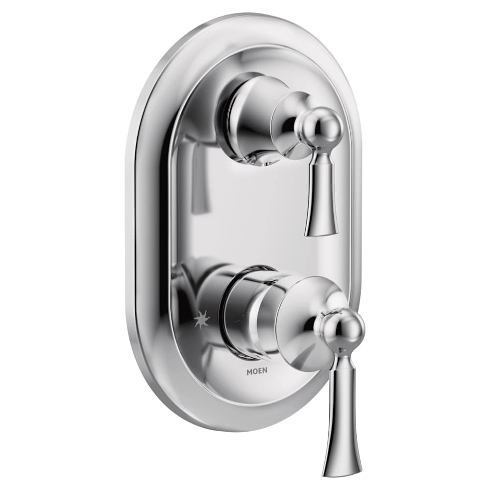Moen Double Handle Widespread Bathroom Faucet from the Voss Collection (Pack of 2, Valves Included) Polished Nickel