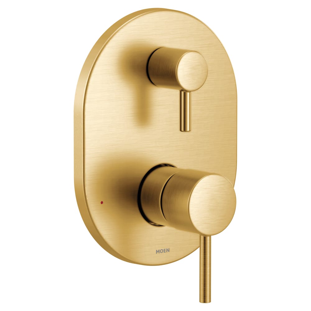 Moen Jase Tub and Shower Trim Package with 1.75 GPM Single Function Shower Head Brushed Nickel