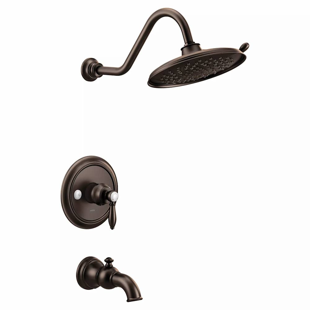 Moen Weymouth Deck Mounted Roman Tub Filler Trim (Less Valve) Matte Black