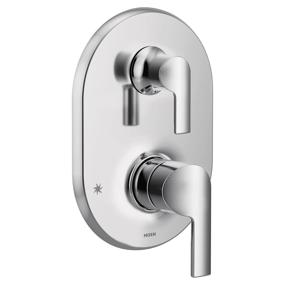 Moen M-Dura 1.5 GPM Shower System - Includes Valve Trim, Shower Arm, Showerhead, Grab Bar, Handshower, Hose, and Elbow Supply Chrome