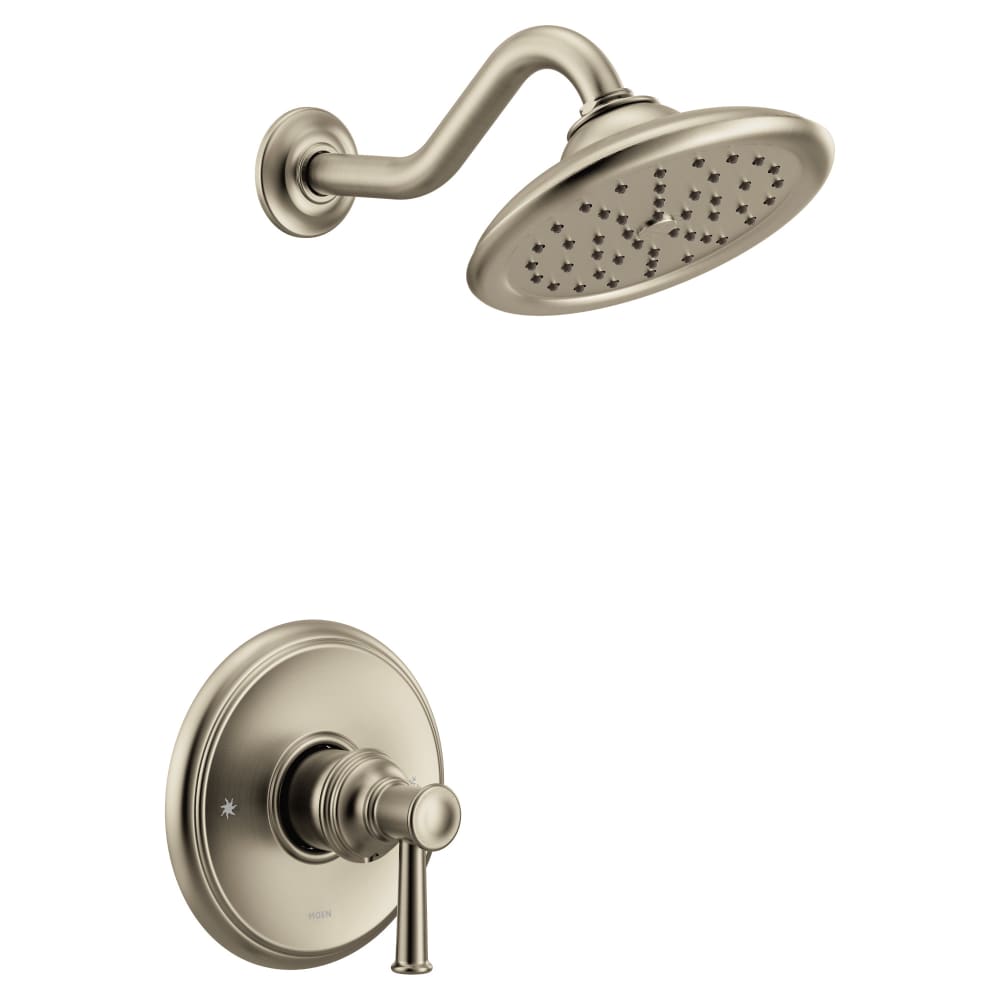 Moen Voss Posi-Temp Pressure Balanced Tub and Shower Trim with 1.75 GPM Shower Head and Tub Spout - Less Valve Chrome