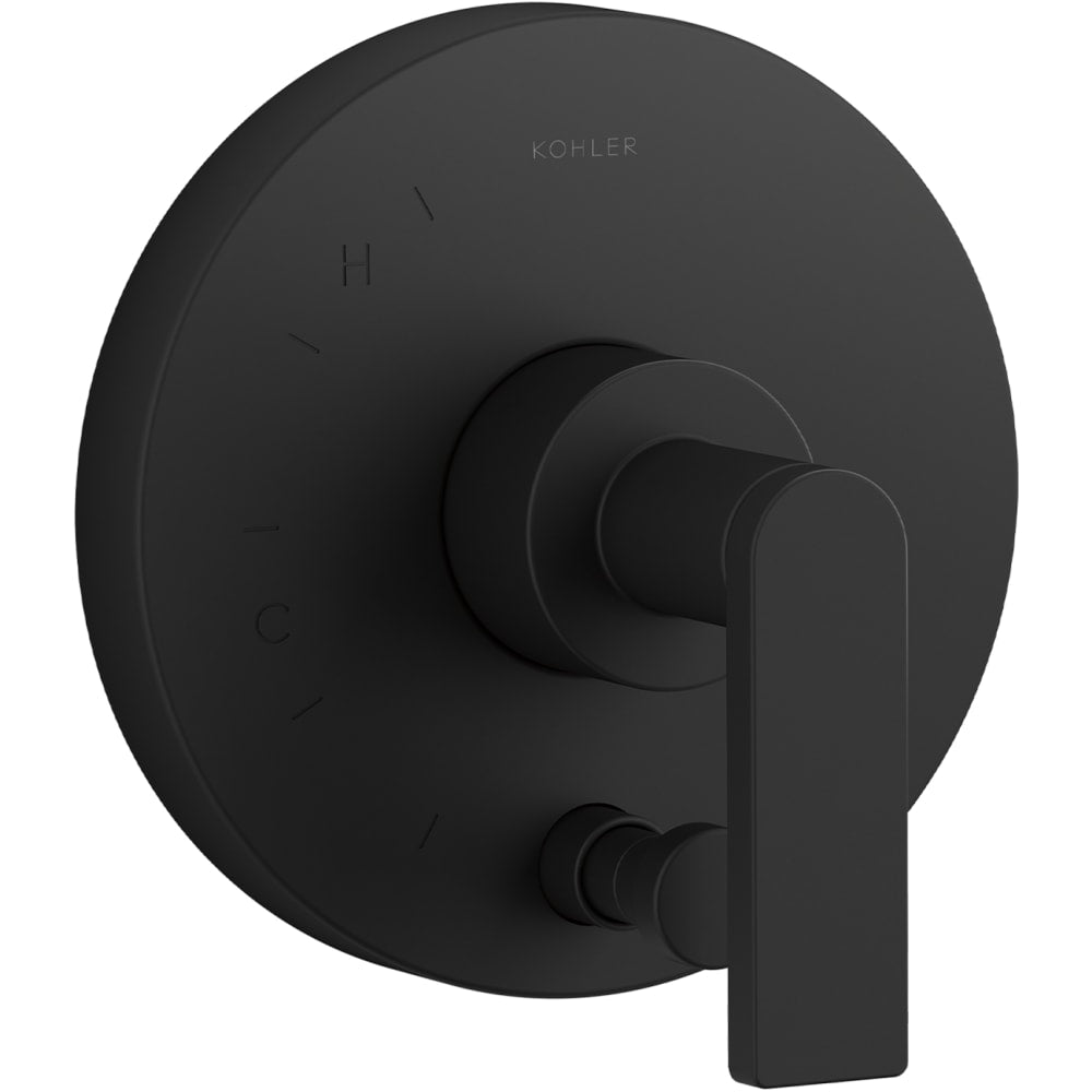 Composed Two Function Pressure Balanced Valve Trim Only with Single Lever Handle and Integrated Diverter - Less Rough In