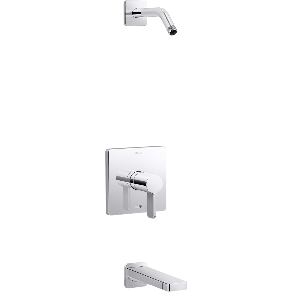 Parallel Tub and Shower Trim Package Shower Head