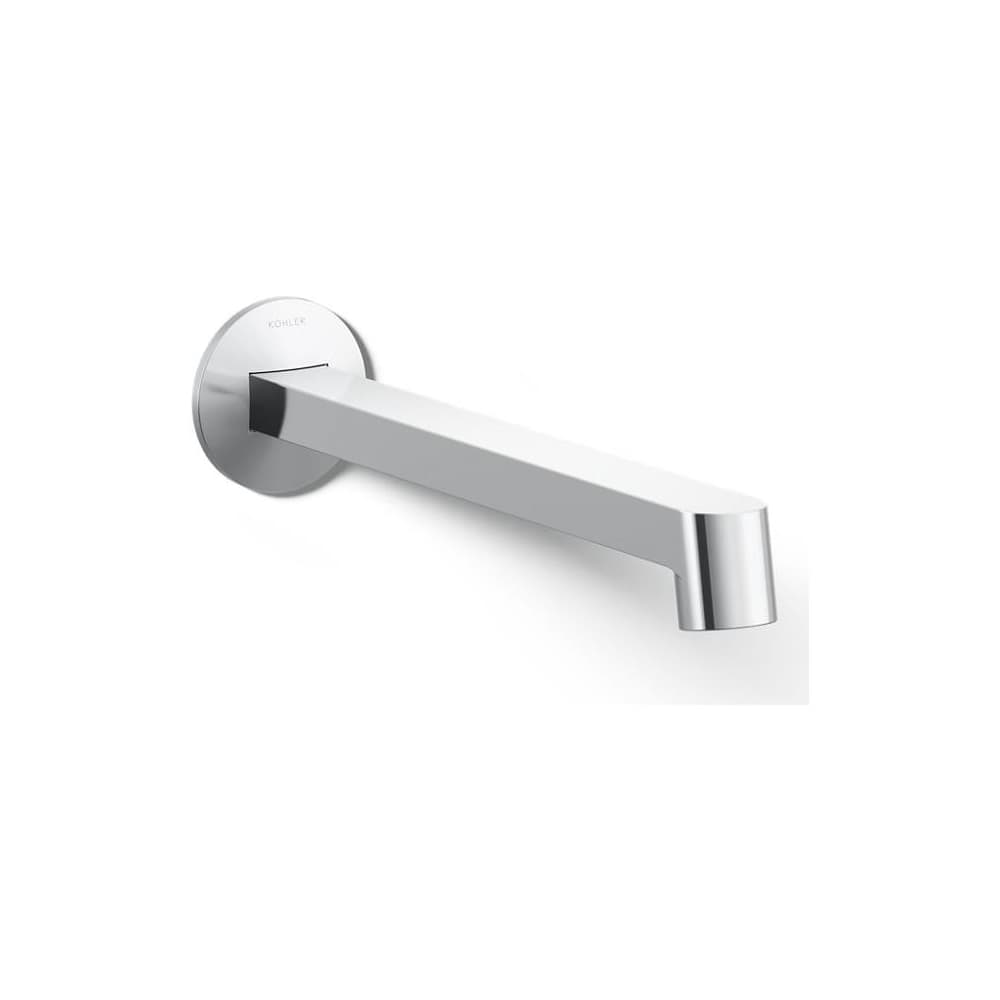 Components 1.2 GPM Wall Mounted Bathroom Faucet Spout with Row Design - Less Handles