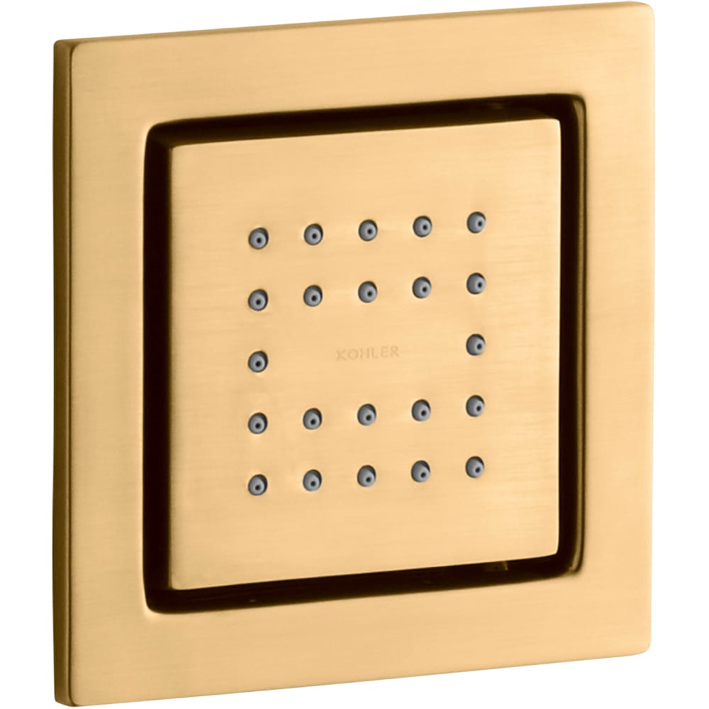 WaterTile Square Single Square Metal Body Spray – with 22 Rubber Spray Nozzles