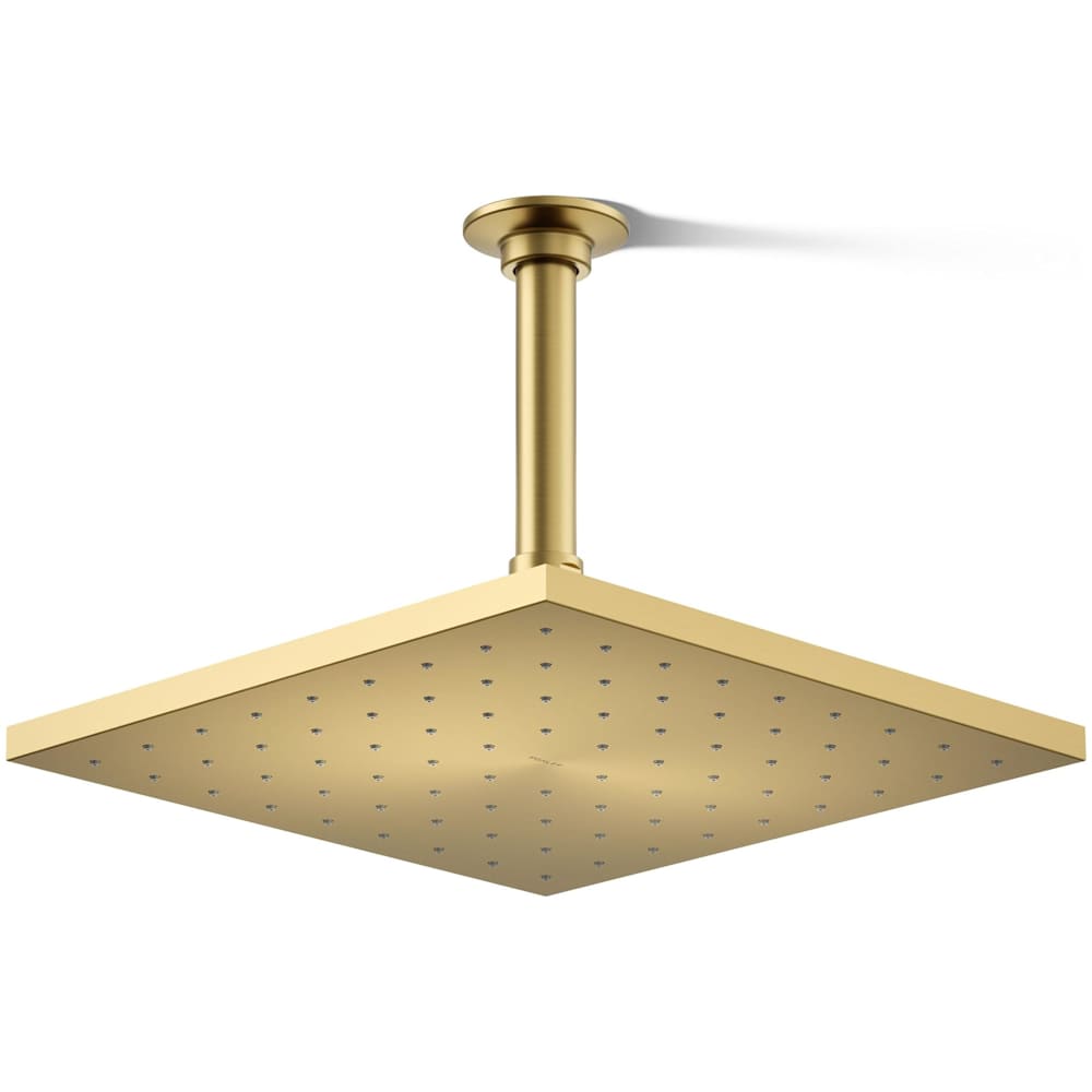 Radiant Contemporary Square 10" Single Function 1.75 GPM Rainhead with MasterClean Sprayface and Katalyst Air-Induction Technology