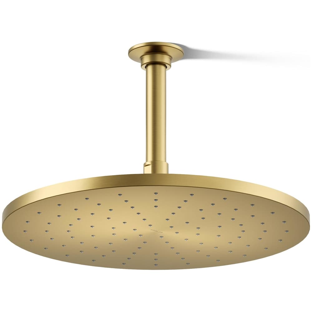 Contemporary Round 12" Single Function 2.5 GPM Rainhead with MasterClean Sprayface and Katalyst Air-Induction Technology