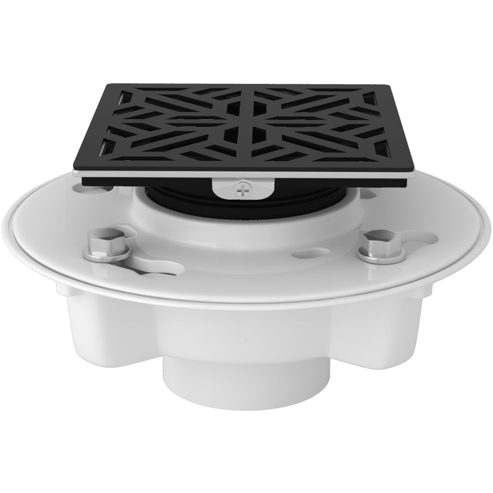 PVC 2" X 3" Spa Shower Drain Kit with Mosaic Decorative Cover