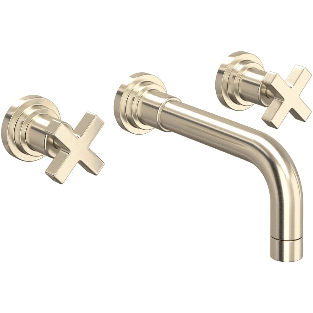 Lombardia 1.2 GPM Wall Mounted Widespread Bathroom Faucet